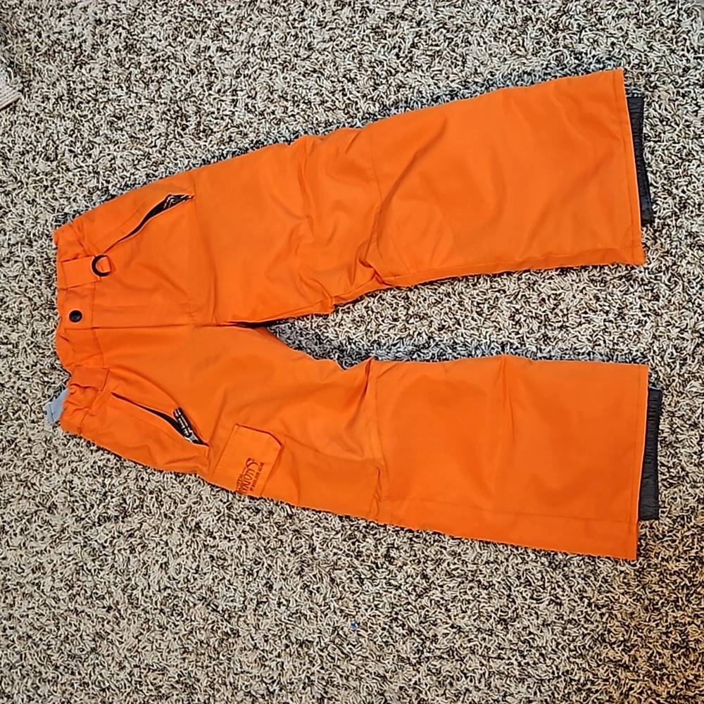 Snow Dragons Youth Snowboard Ski Snow Pants size 7 Orange